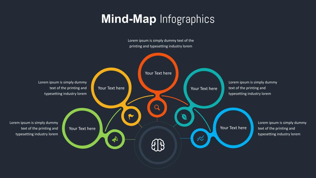 Editable Mind Map Template For Powerpoint Slidekit