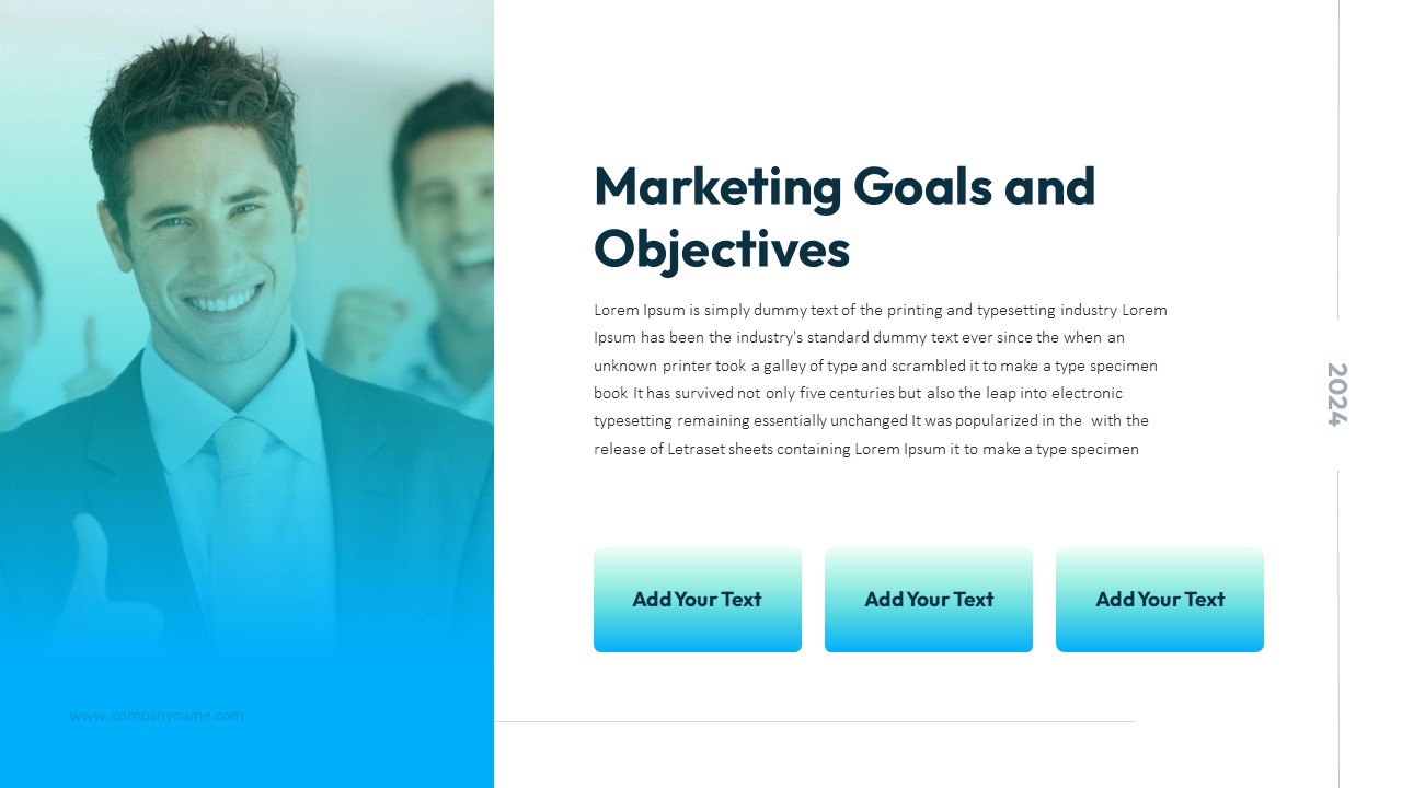 Marketing Goals And Objectives Presentation Template Slidekit