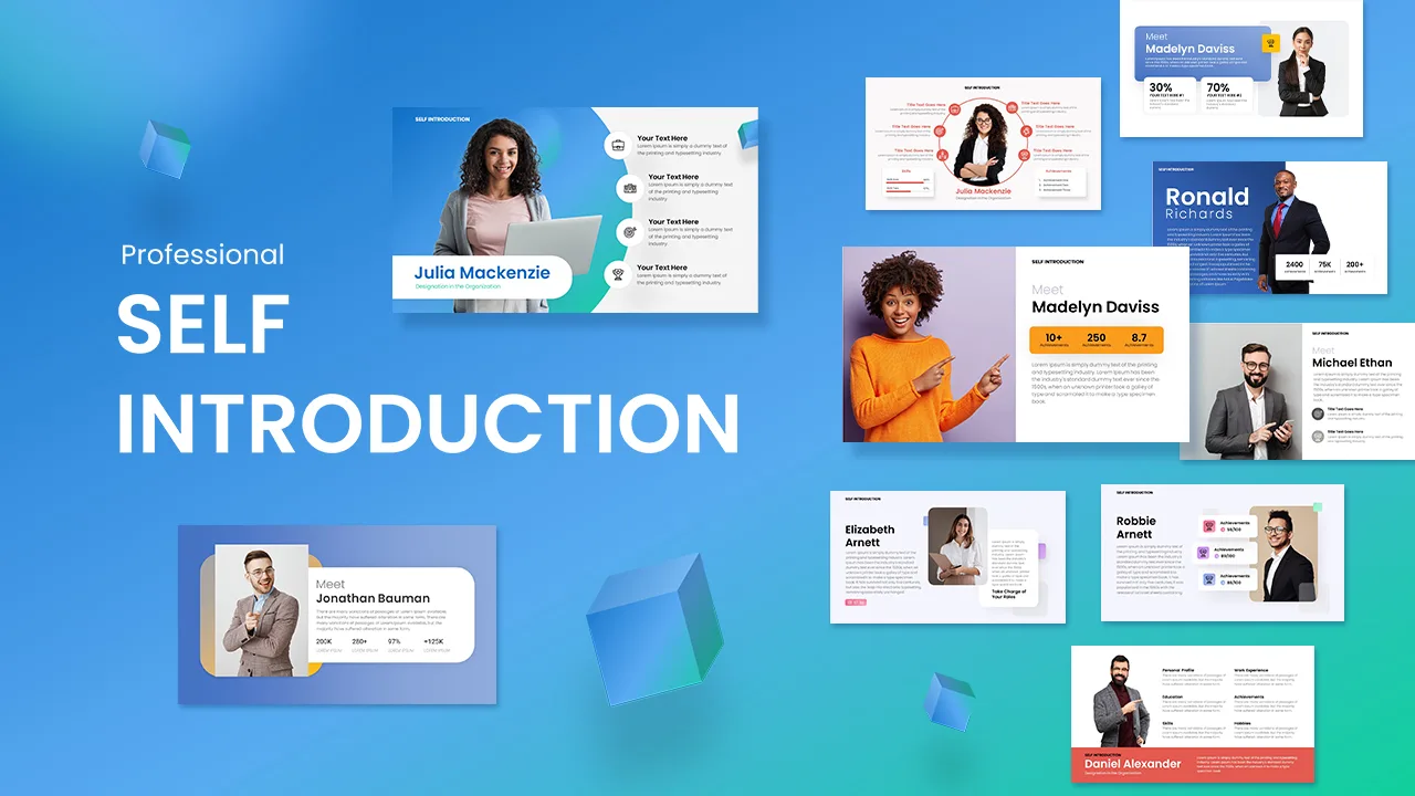 Self Introduction PowerPoint Template and Google Slides SlideKit