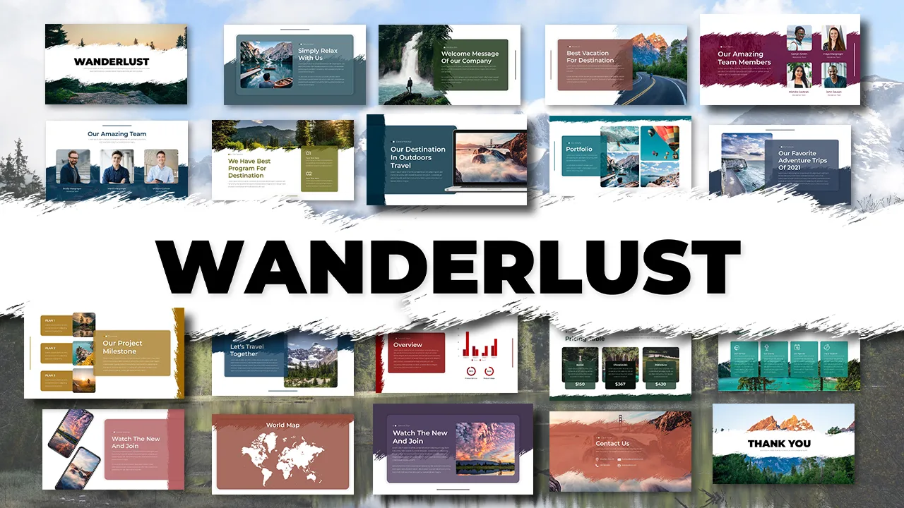 travel themed slides