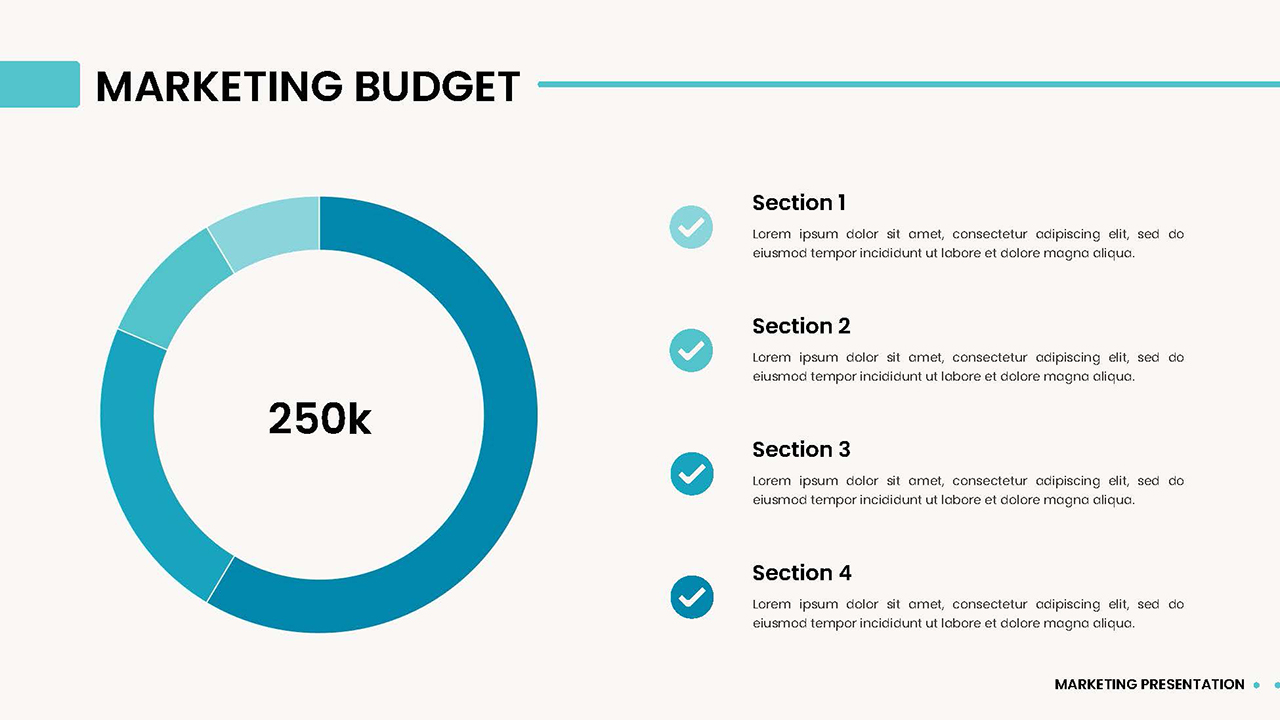 Marketing Budget Template In Marketing Plan Google Slides Theme - SlideKit