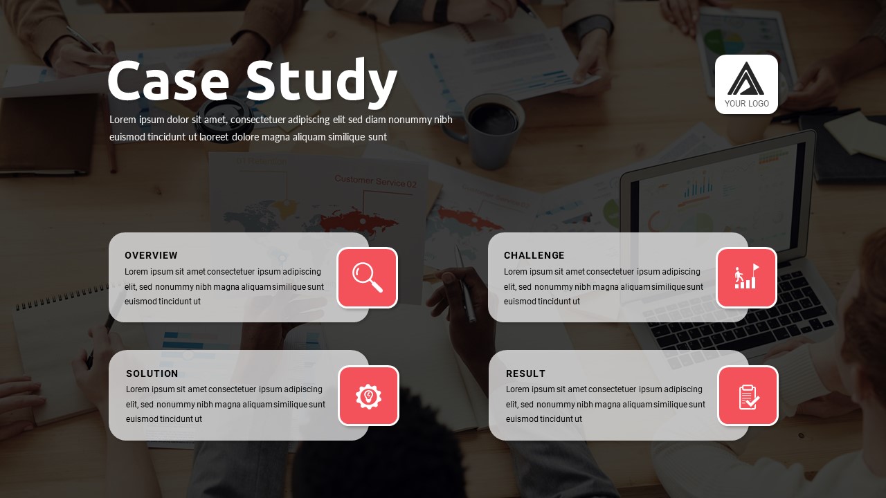 business case study infographic templates for google slides - SlideKit