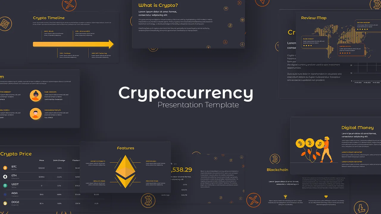 Cryptocurrency Presentation Template Cover Image