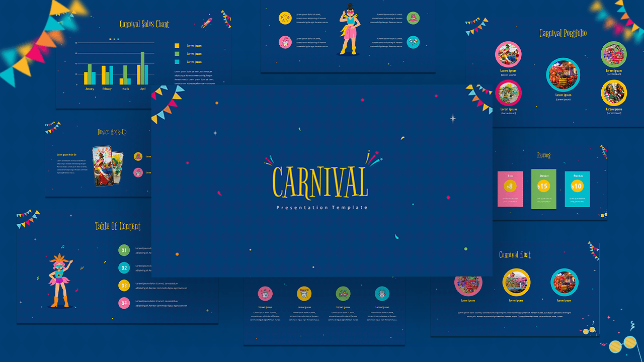 Free Carnival Slides Themes and Festival Templates SlideKit