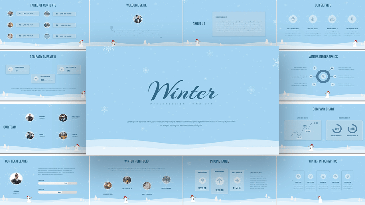 Free Winter Season Google Slides Themes & Templates SlideKit