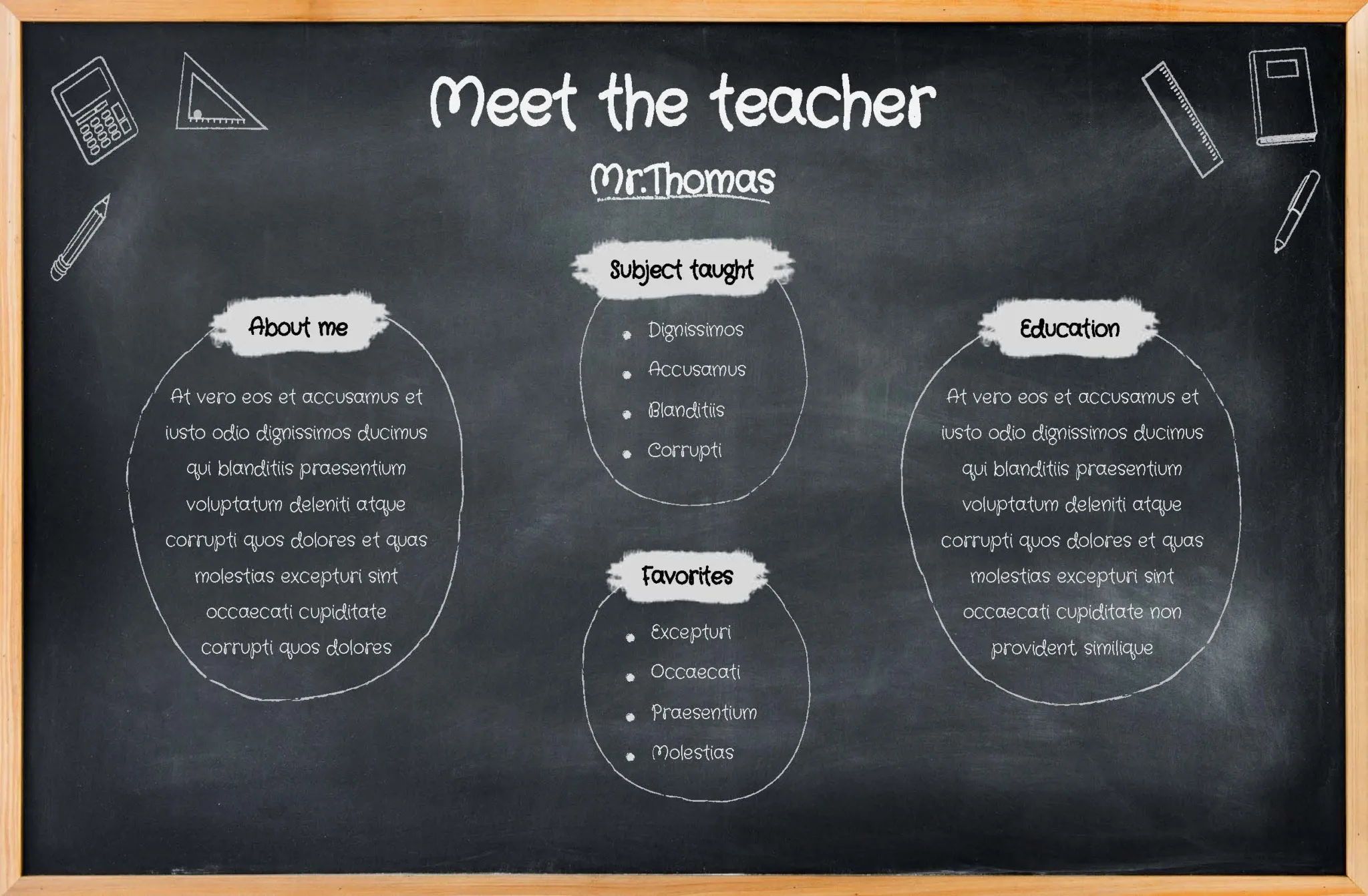 Free Meet The Teacher Presentation Templates For Google Slides