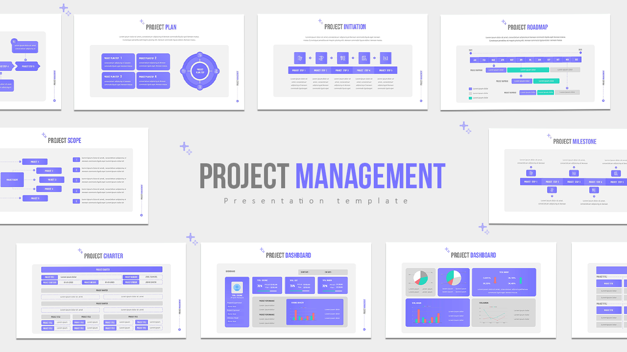 Project Management PowerPoint Deck Templates