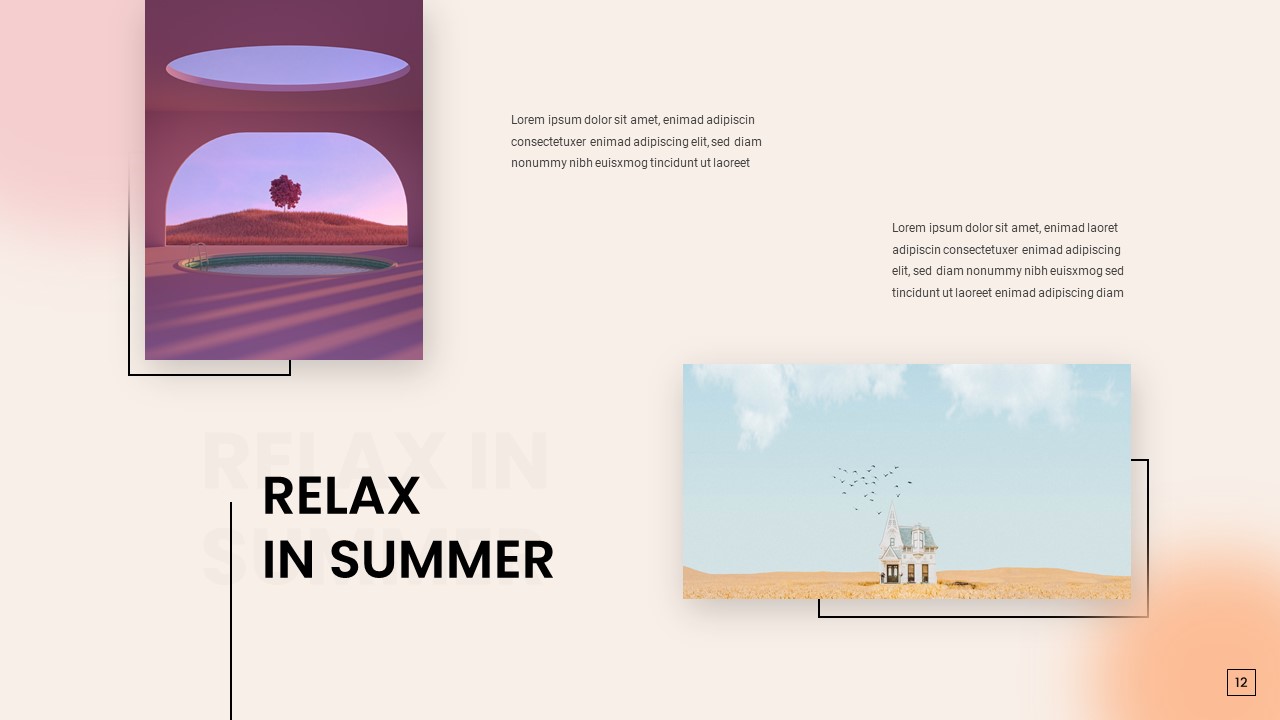 Relax in Summer PowerPoint Template - SlideKit