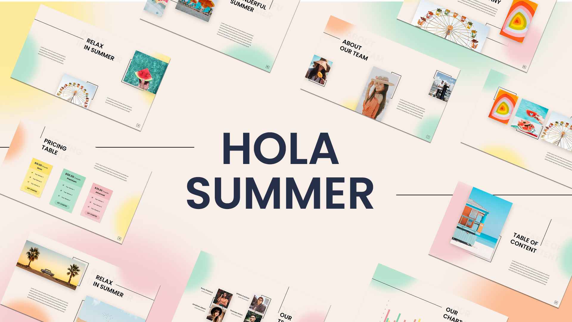 Summer PowerPoint Templates Cover Image