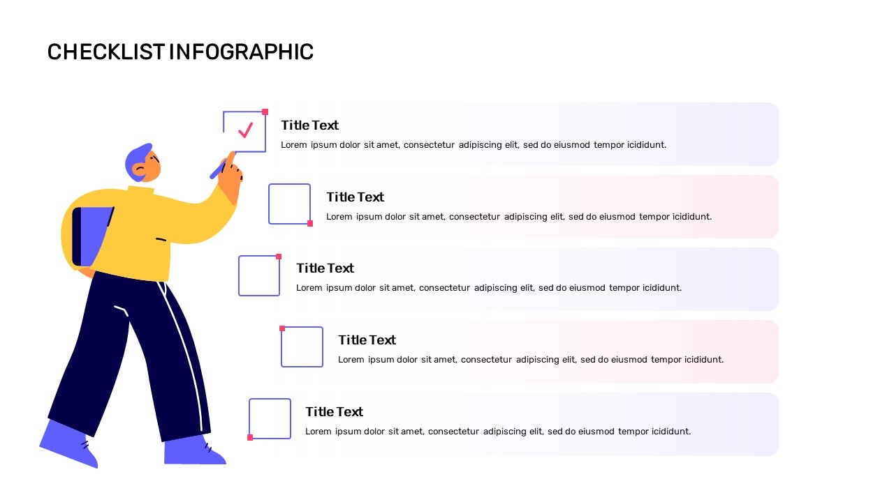 Editable Checklist PowerPoint Template - SlideKit