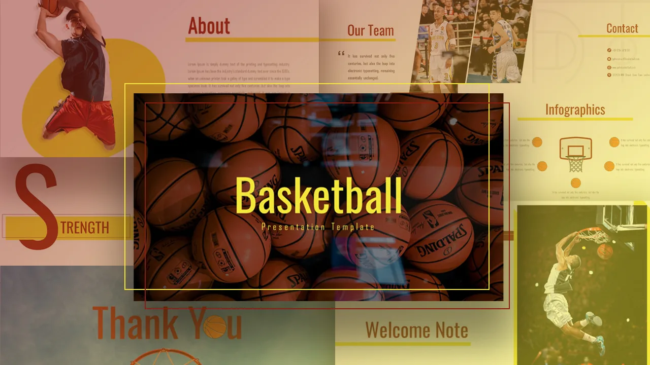 Free Basketball Presentation Slides Templates SlideKit