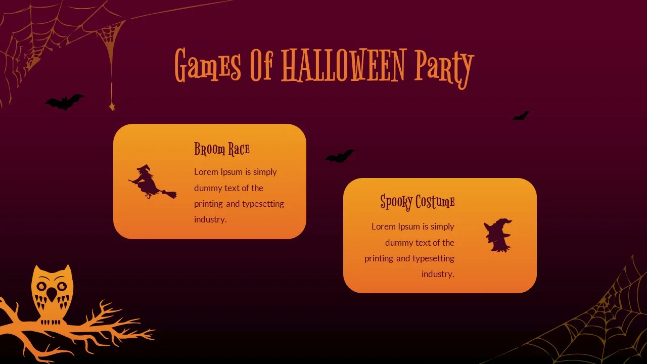 Fall Halloween Games Fun Activity Party Games Interactive Google Slides