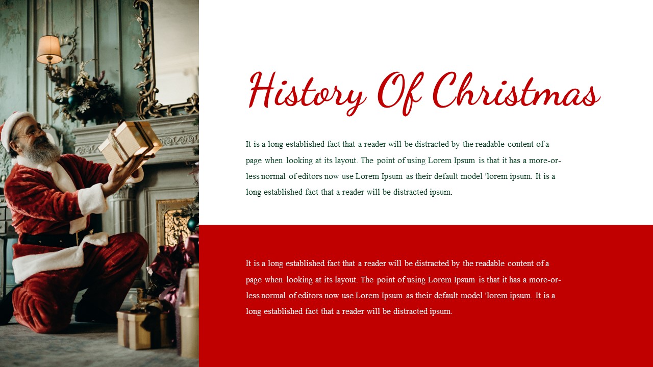 History Of Christmas Free Presentation Templates For Google Slides 