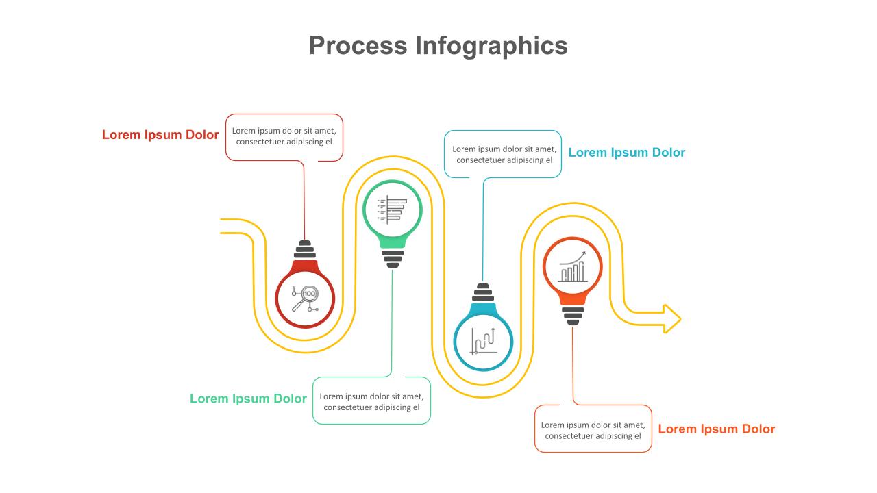 Process Flow Infographic Powerpoint Template - SlideKit