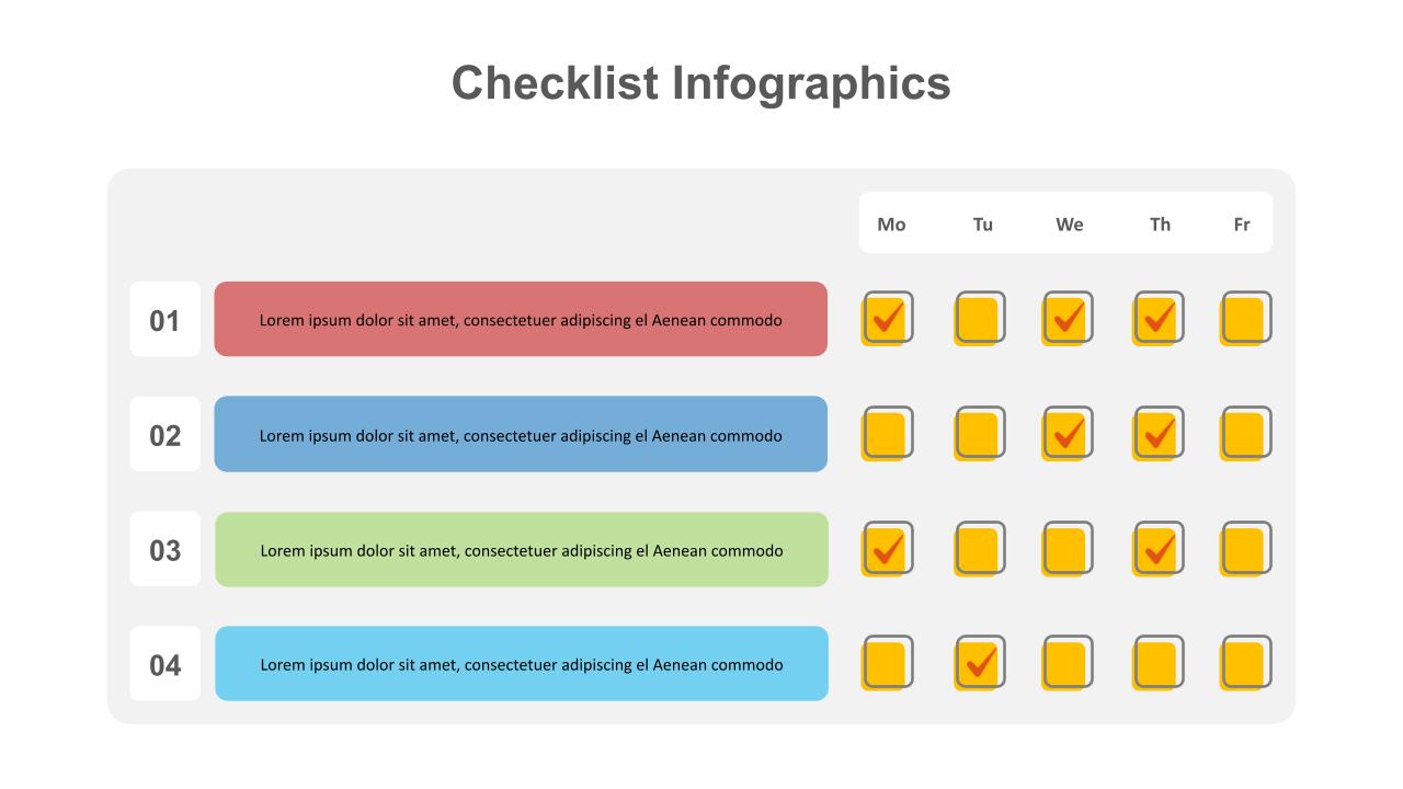 Simple Checklist Powerpoint Template