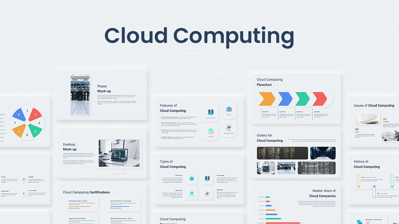Cloud Computing PowerPoint Template Cover