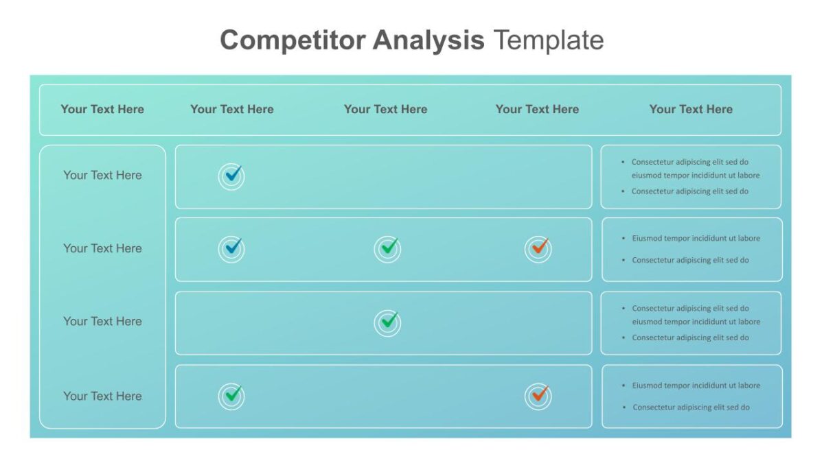 Competitor Analysis Google Slides Template - SlideKit