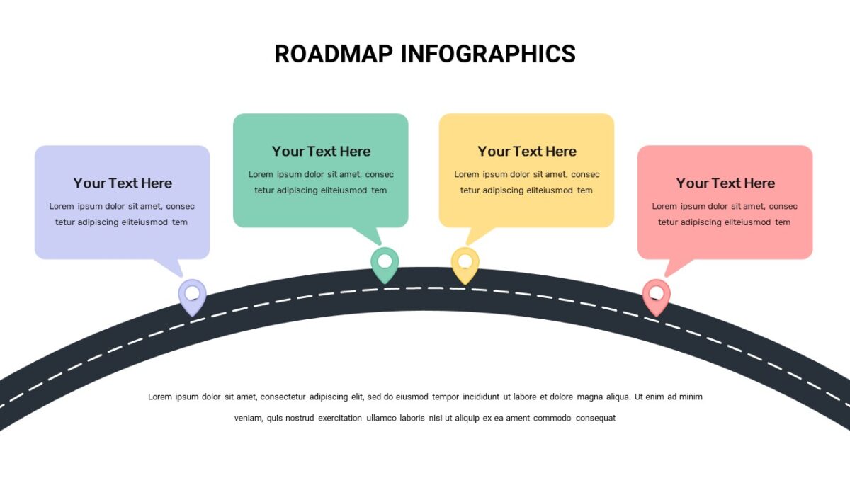 Google Slides Curved Roadmap Template - SlideKit