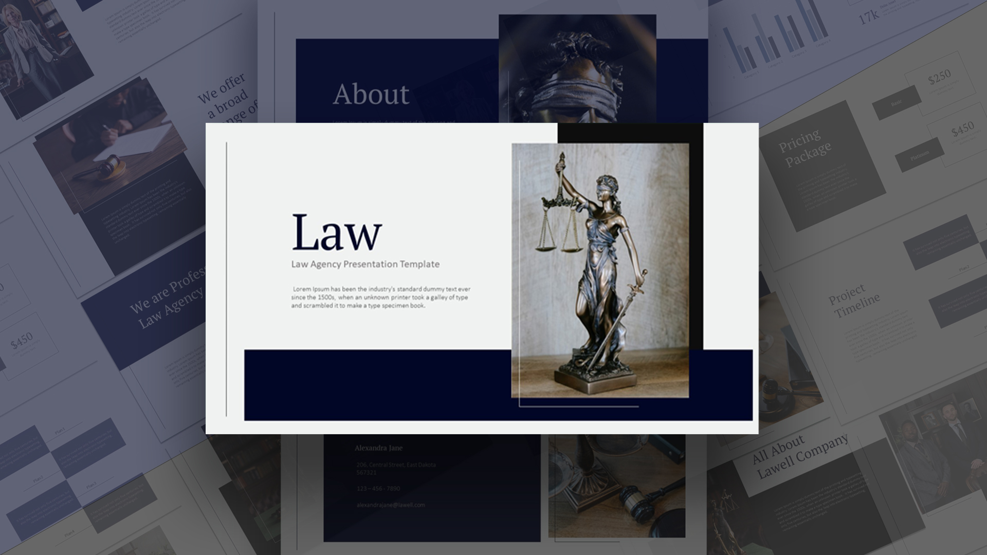Law Firm Powerpoint Template Cover