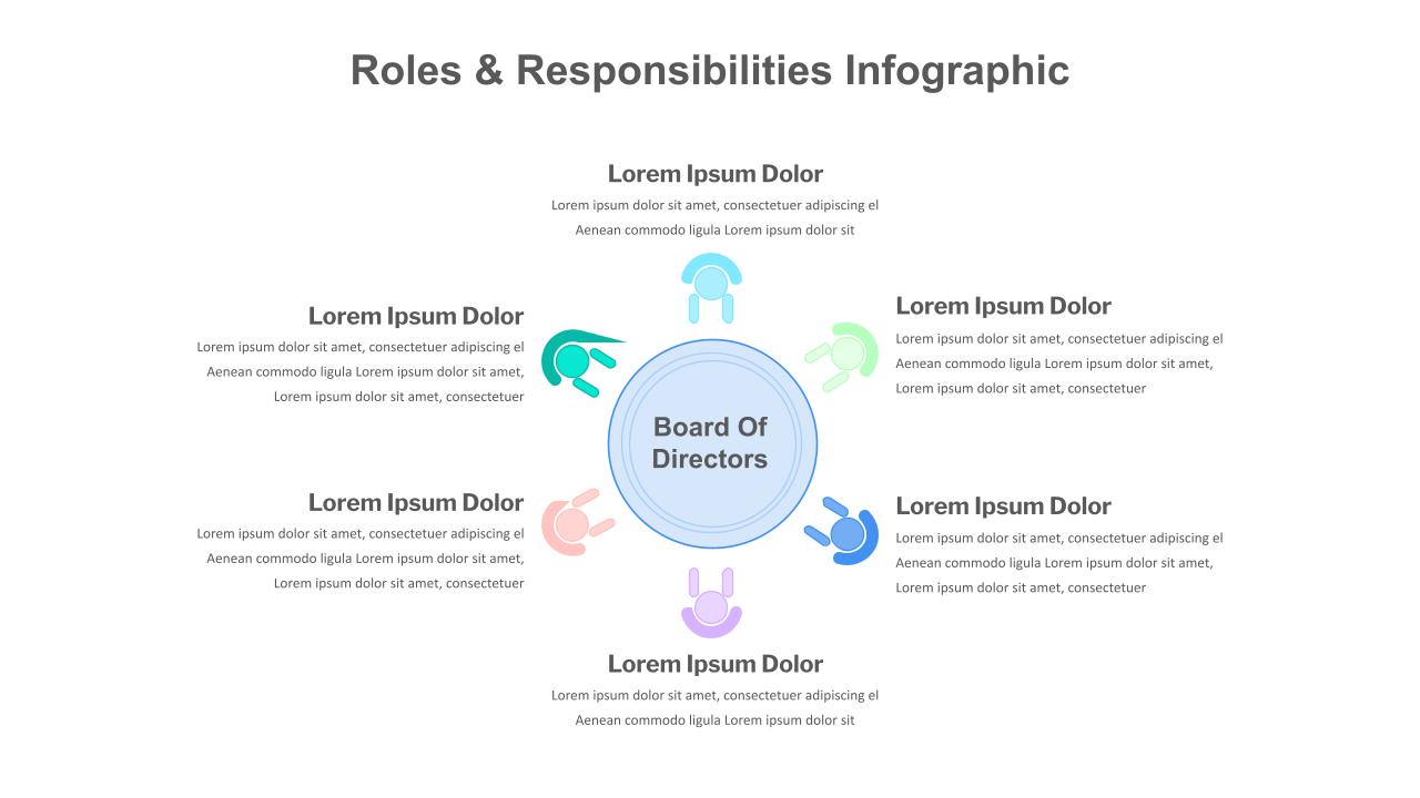 Roles and Responsibilities Infographic Slide - SlideKit