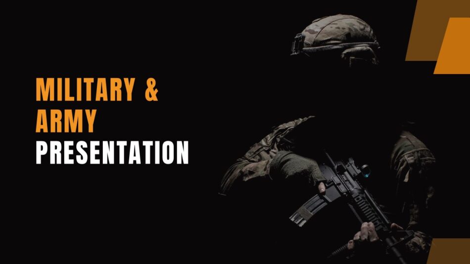 Army Presentation Template Title Slide - SlideKit