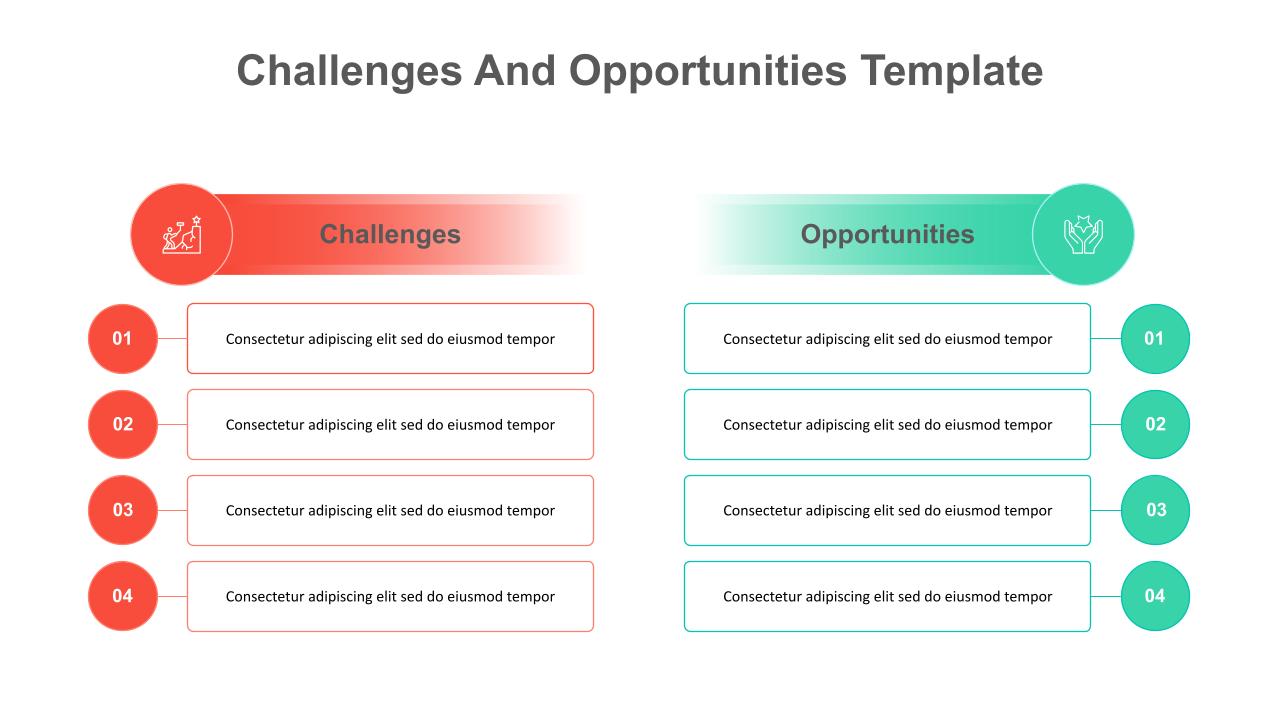 Challenges And Opportunities PowerPoint Templates- SlideKit