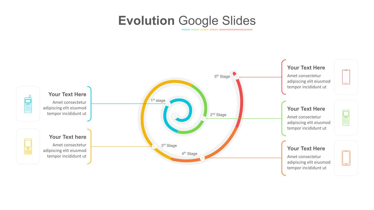 Circular Evolution Infographic For Google Slides SlideKit