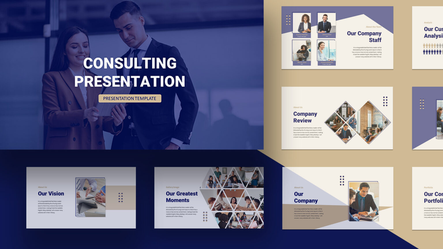 Consultant Presentation Pitch Deck Templates SlideKit