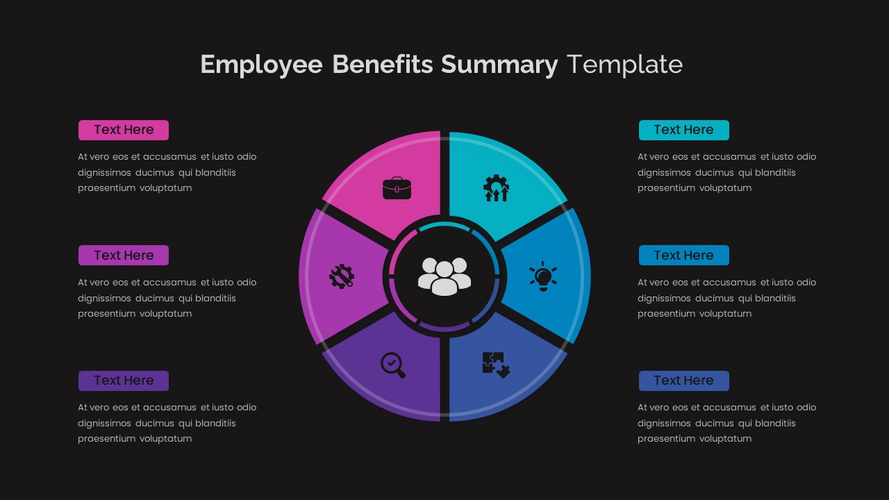 Employee Benefits Summary Templates for PowerPoint - SlideKit