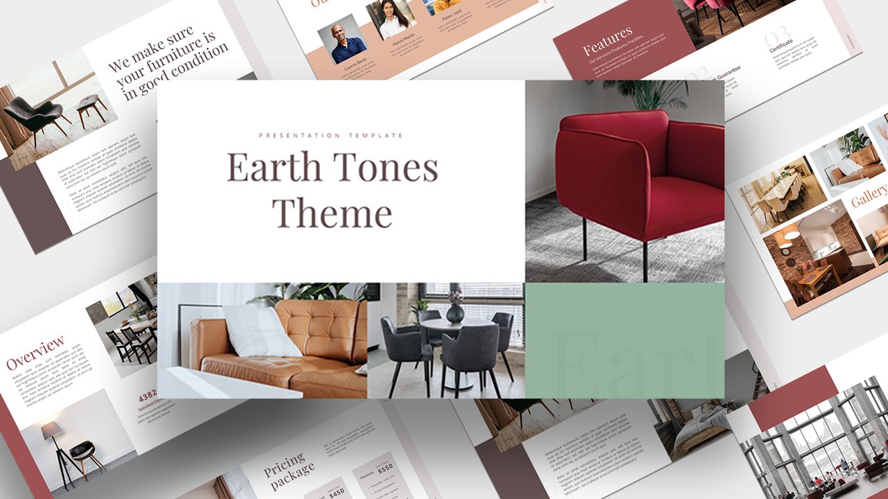 Earth Tones Theme PowerPoint Templates