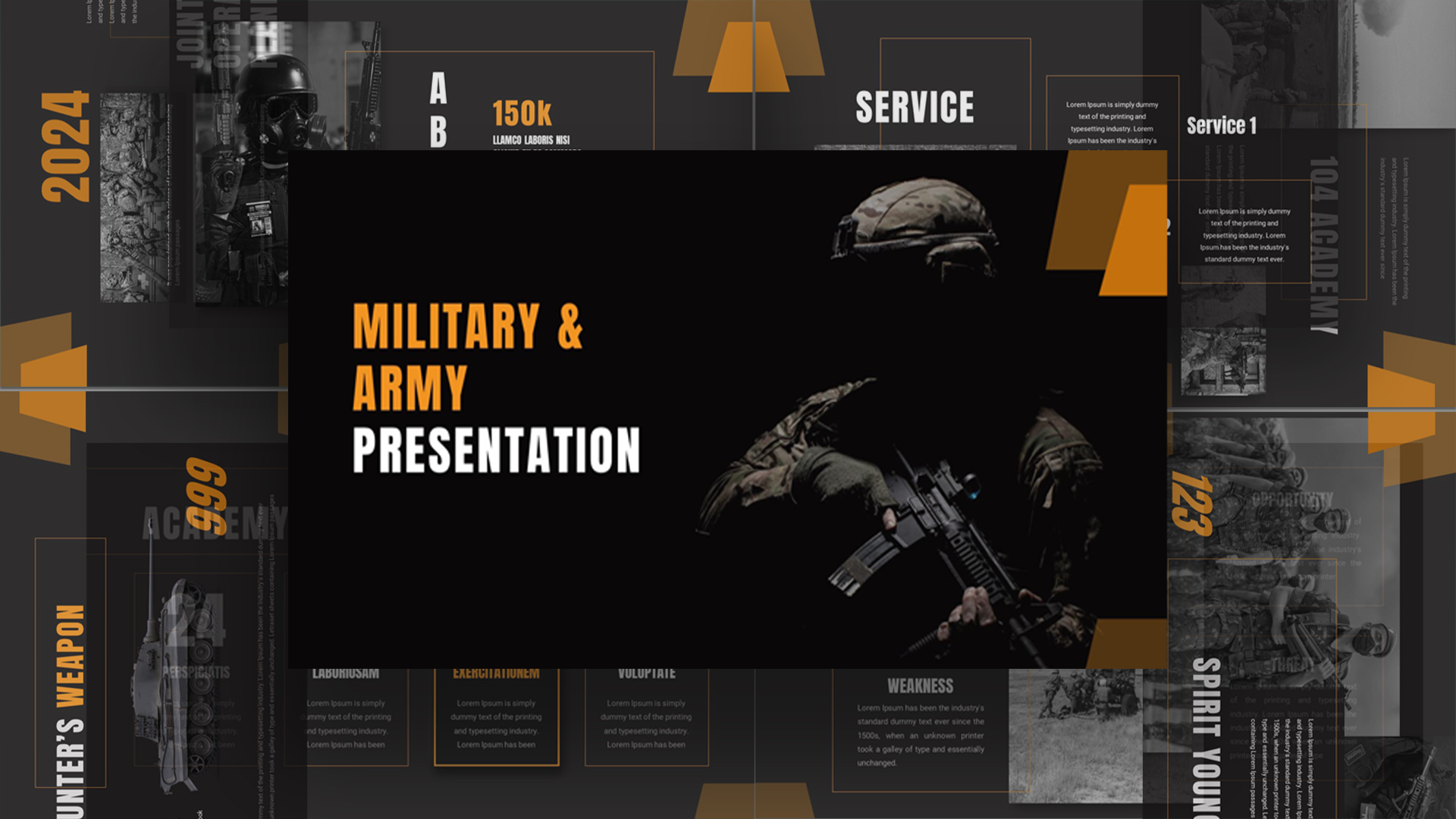 Military Presentation & Army Introduction Template - SlideKit