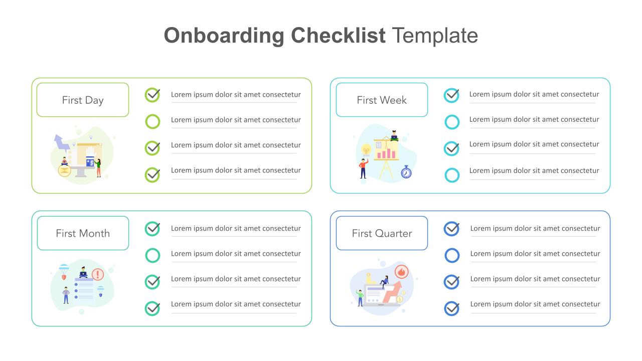 Onboarding Checklist PowerPoint Template