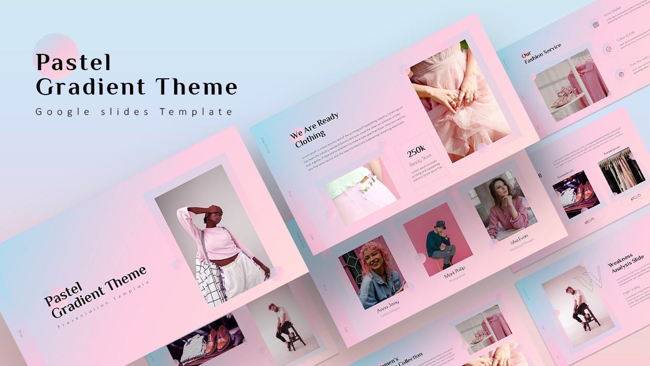 Pastel Gradient PowerPoint Templates and Themes