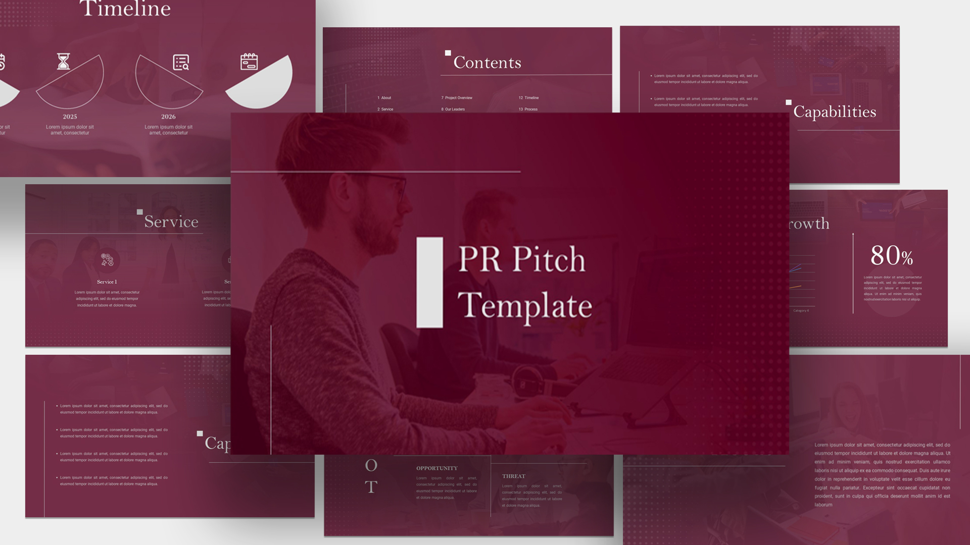 Public Relations PowerPoint Cover Template