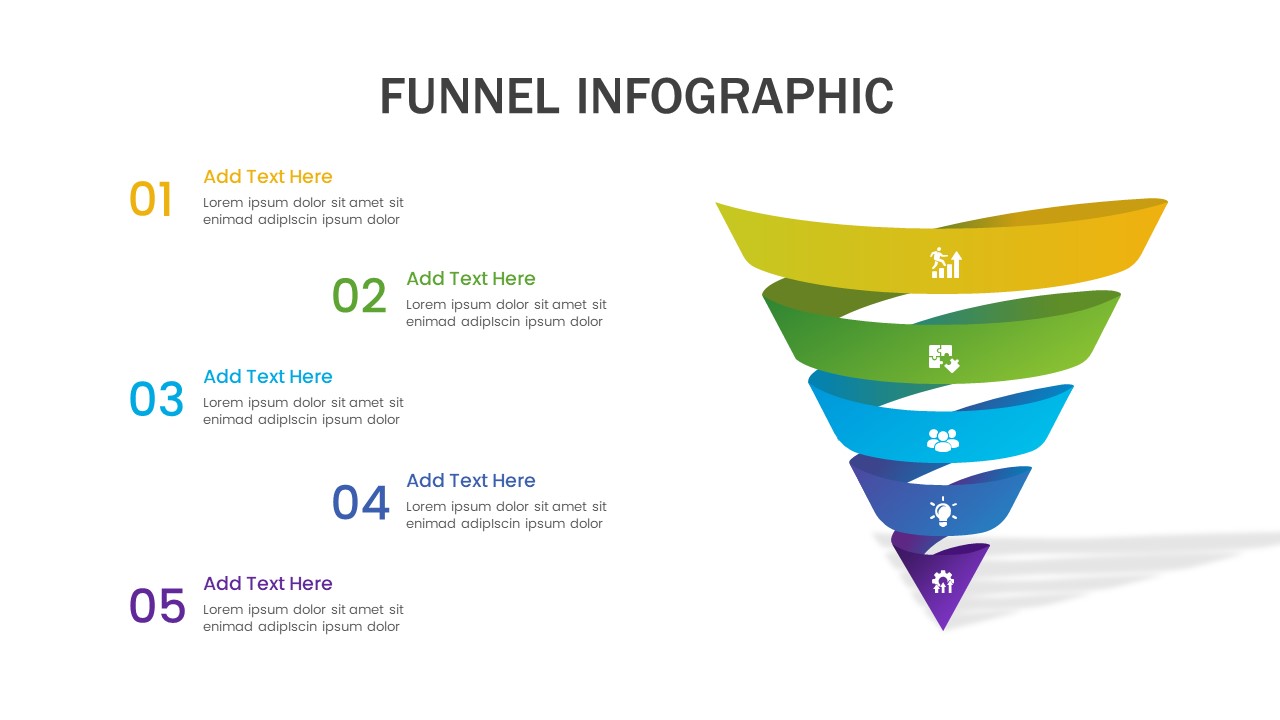 PowerPoint Infographics Funnel Slide