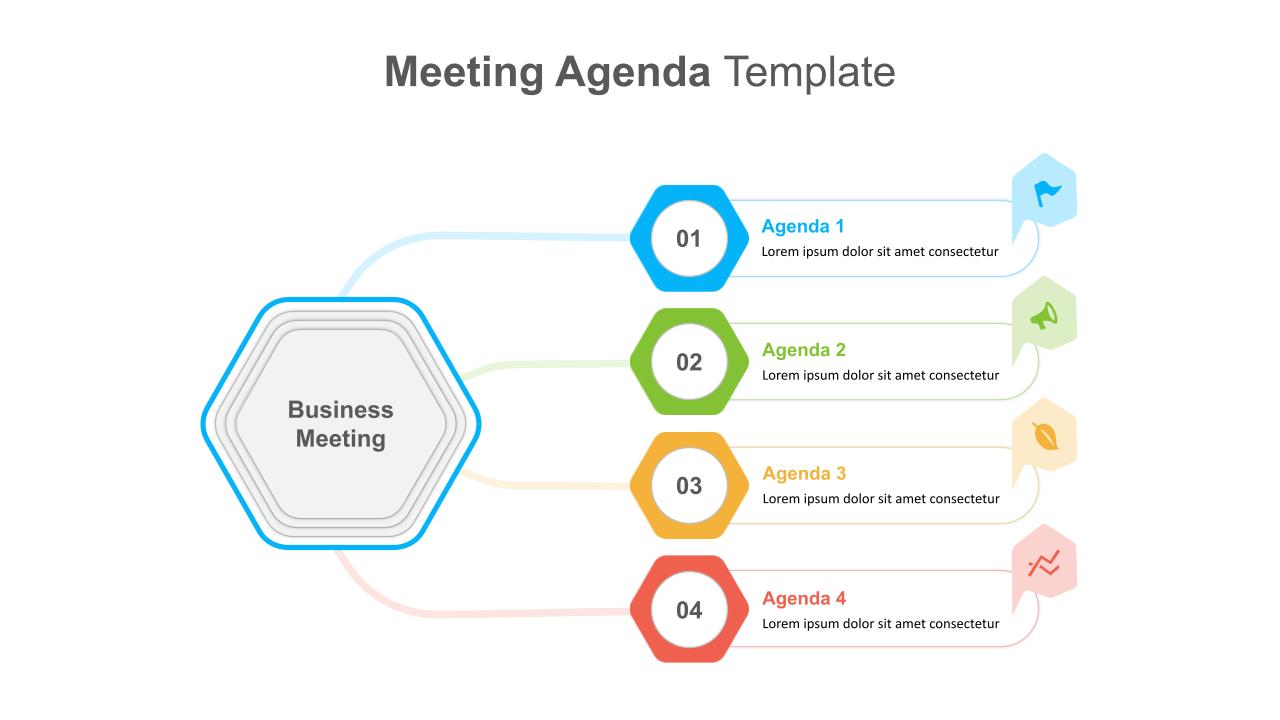 4 Step PowerPoint Meeting Agenda Template