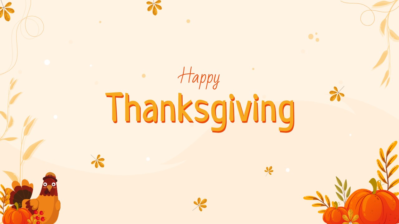 Attractive Thanksgiving PowerPoint Background Template