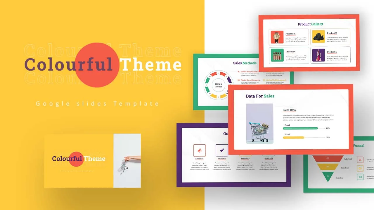 Colorful Presentation Theme Templates for Google Slides SlideKit