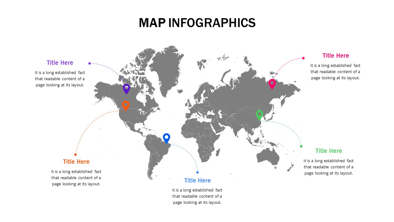 World Map For Ppt Presentation