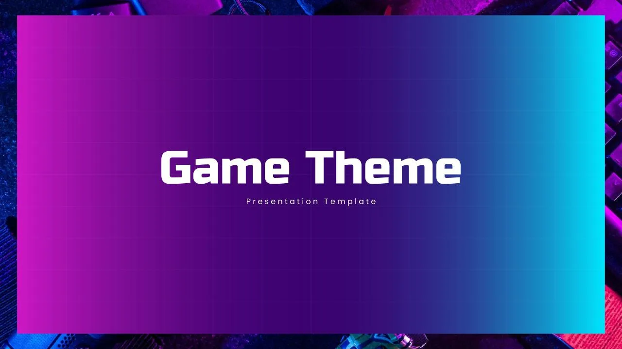 Attractive Game Theme Presentation Templates SlideKit