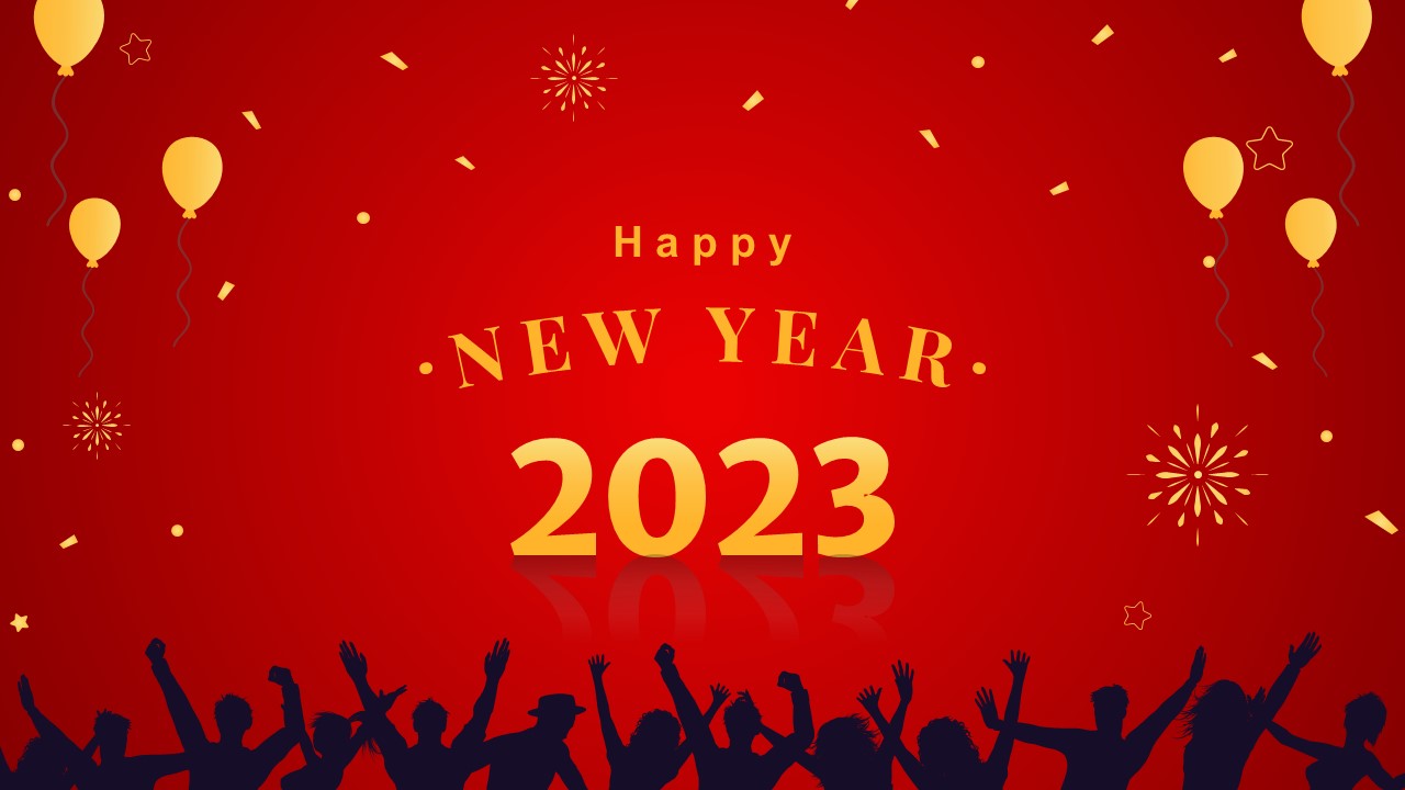 Happy New Year Welcome Presentation Template