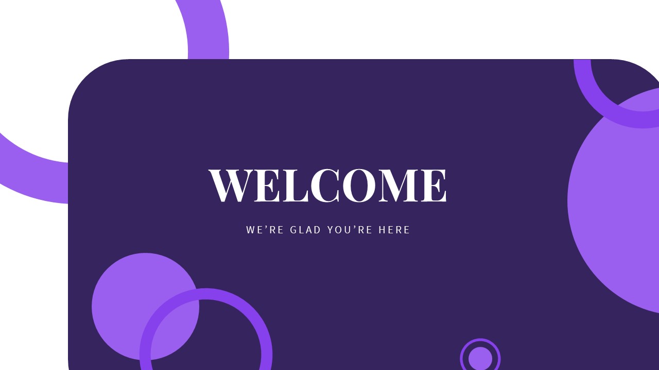 Welcome Presentation Template