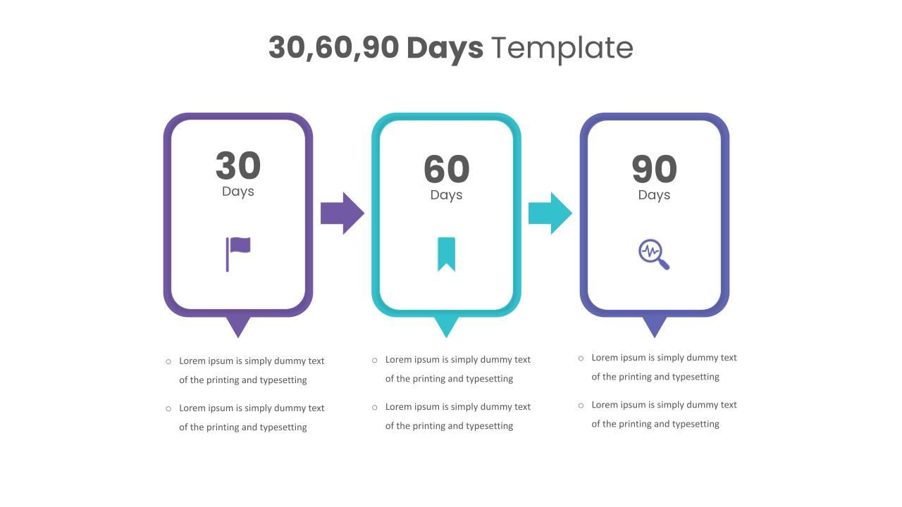 30 60 90 Day Template PowerPoint