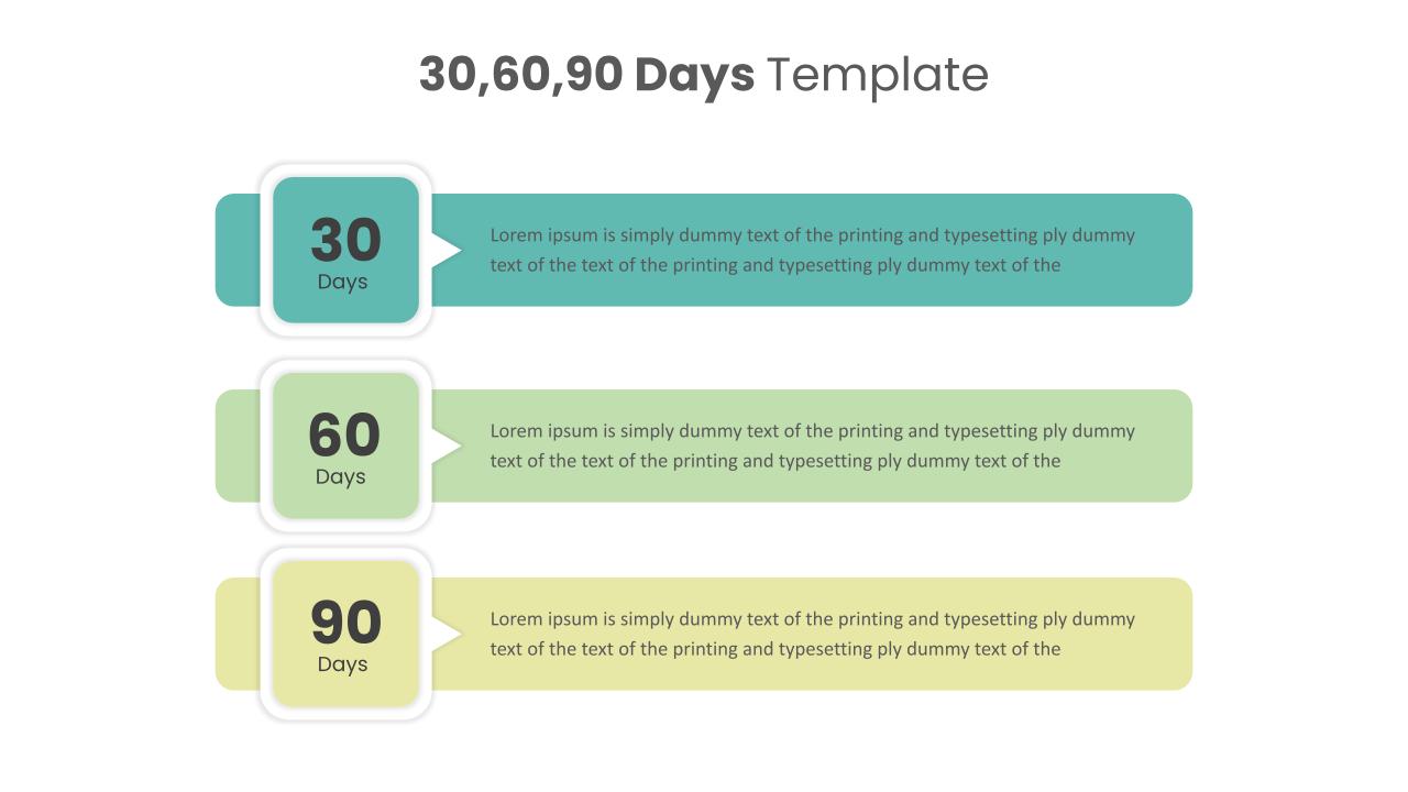 Editable 30 60 90 Day PowerPoint Template