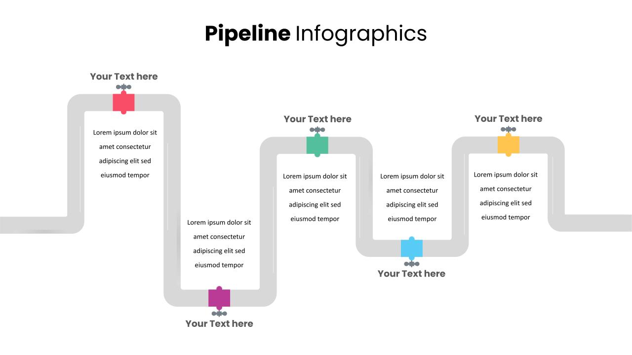 Multifunctional Pipeline PowerPoint Template