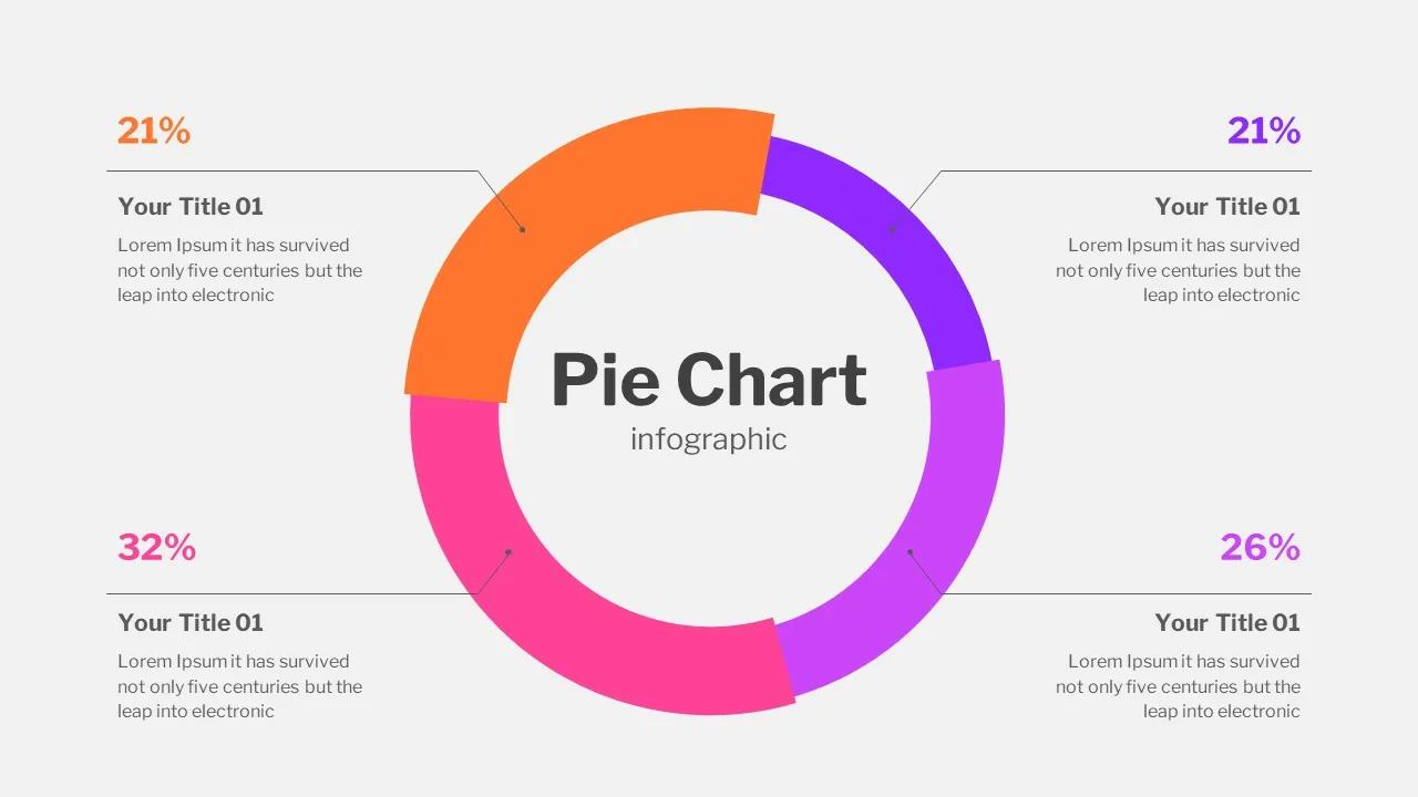 Pie Chart Presentation Slide SlideKit