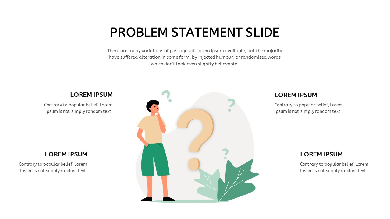 Problem Statement Infographics Presentation Template