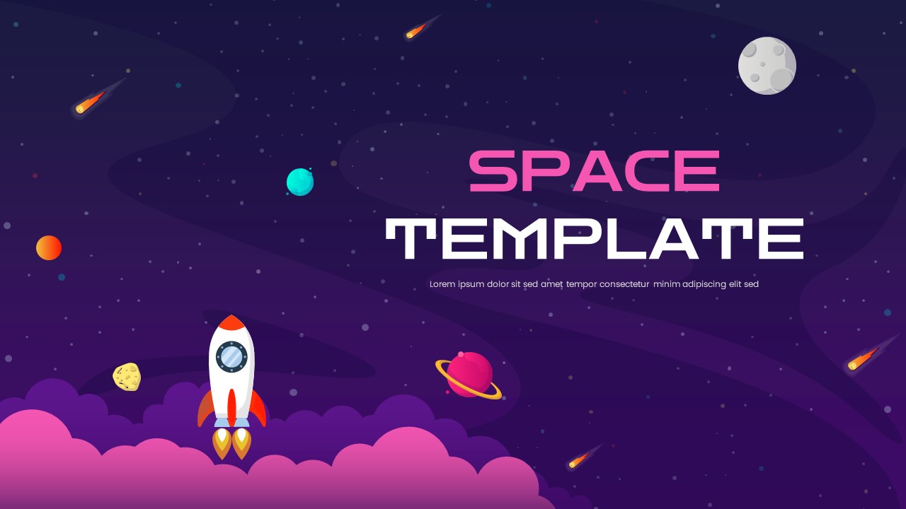 Space Theme PowerPoint Template