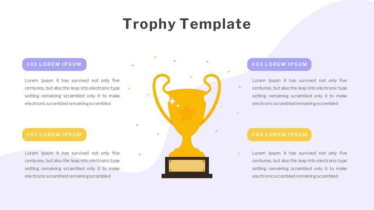 Trophy Presentation Template for PowerPoint