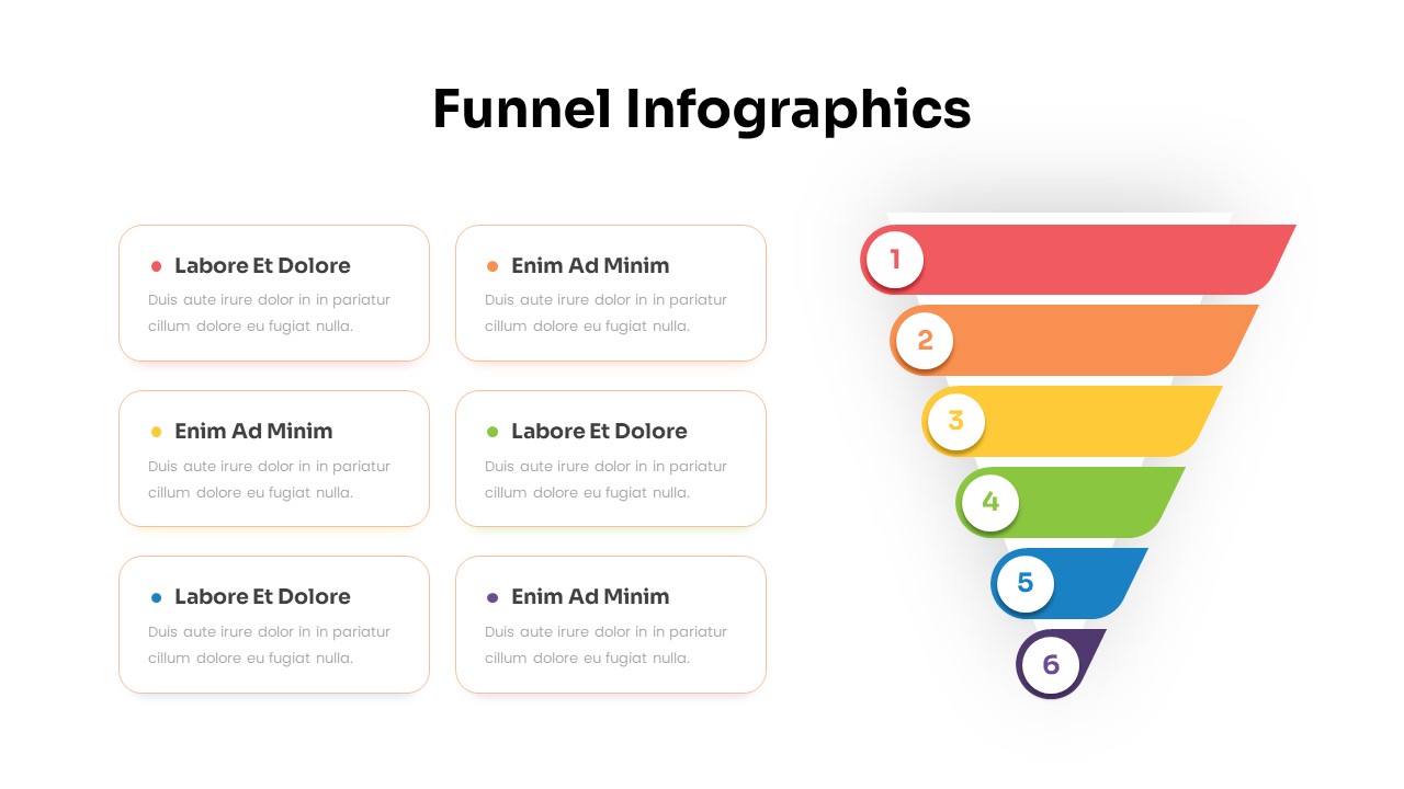 6 Step Funnel Image For PowerPoint